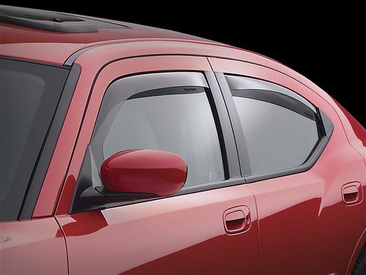 WeatherTech Dk Smoke Side Window Deflectors 11-23 Dodge Charger